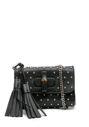 Gucci Pre-Owned 2016-2025 Small Leather Studded Miss Bamboo crossbody bag - Black