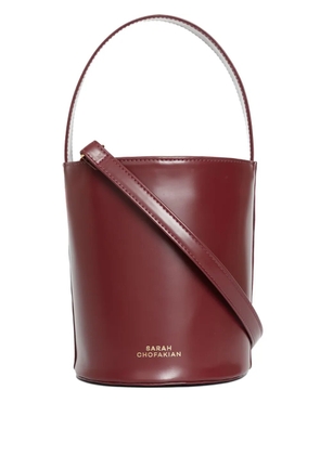 Sarah Chofakian leather bucket bag - Red