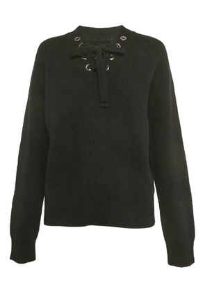 Zadig&Voltaire lace-up sweatshirt - Black