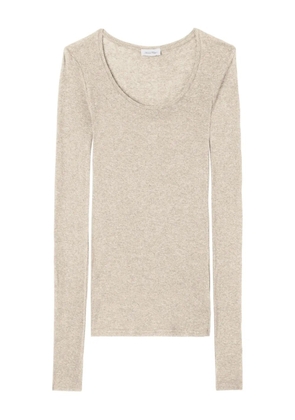 American Vintage Massachusetts long-sleeves T-shirt - Neutrals