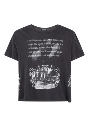 Enfants Riches Déprimés faded-effect graphic-print T-shirt - Grey