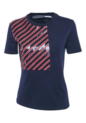 Sportmax sequin striped top - Blue