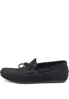 Tod's Vintage suede loafers shoes - Black