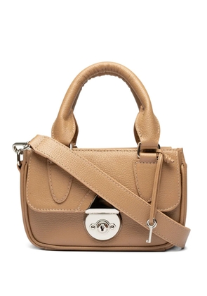 Sarah Chofakian mini Sarah textured leather tote bag - Brown