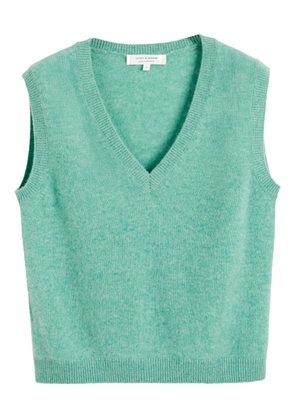 Chinti & Parker V-neck cashmere top - Green