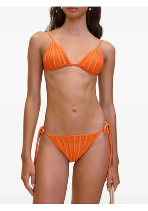 Cult Gaia Mina boned triangle bikini top - Orange