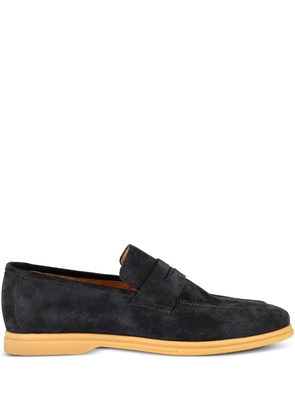 Eleventy penny suede loafers - Blue