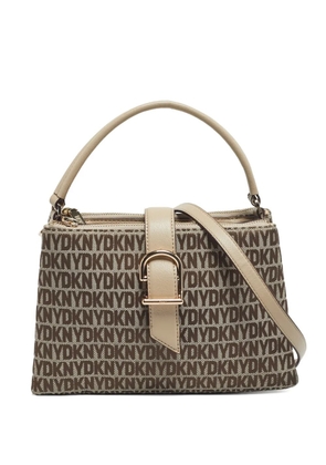 DKNY Vintage canvas top-handle tote bag - Brown