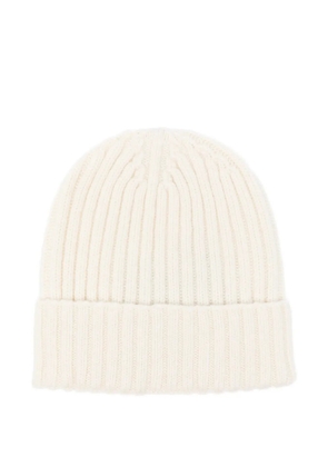 Dell'oglio ribbed beanie hat - Neutrals