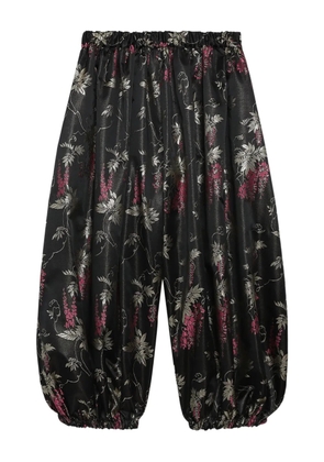 Comme Des Garçons Comme Des Garçons floral-print trousers - Black