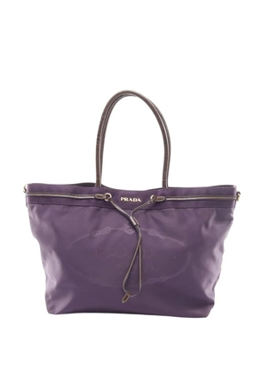 Prada Pre-Owned 2000-2013 Re-Nylon Jacquard Tote handbag - Purple