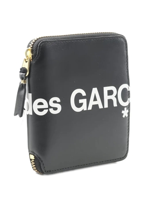 Comme Des Garçons logo-print zipped bi-fold wallet - Black