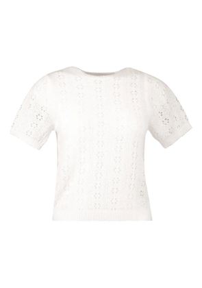 DÔEN Monica openwork top - White