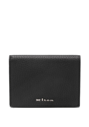 Kiton leather cardholder - Black