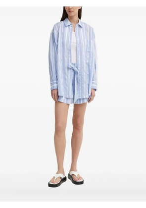 Bruuns Bazaar striped pocket shirt - Blue