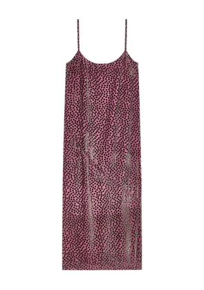 DRIES VAN NOTEN polka-dot pattern midi dress - Pink