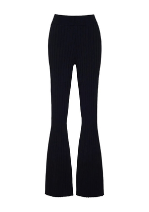 Cara Cara ribbed flared trousers - Black