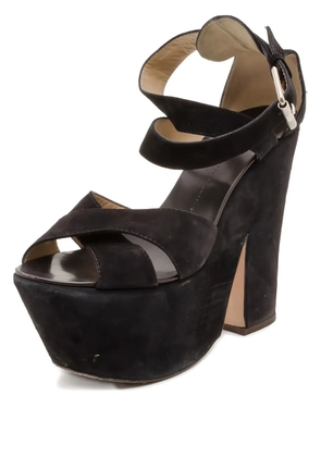 Giuseppe Zanotti Vintage Pre-owned 15mm platform strappy sandals - Black