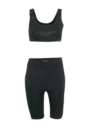 Fendi Pre-Owned logo-pattern shorts set - Black