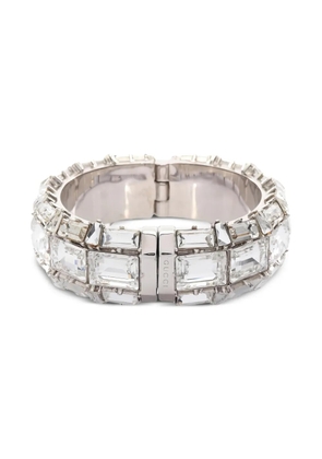 Gucci Pre-Owned 2000s crystal bangle ring - Silver