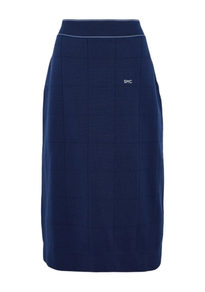 Stella McCartney high-waisted midi skirt - Blue