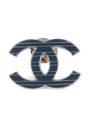 CHANEL Pre-Owned 2000s CC pin - Silver