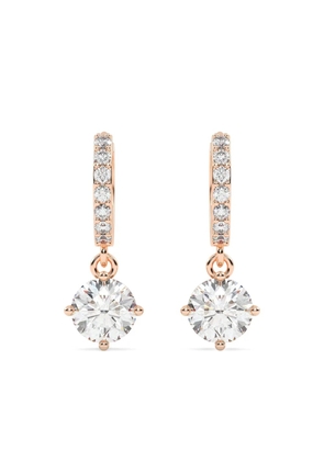 Tilla 14kt prong setting earrings - Pink