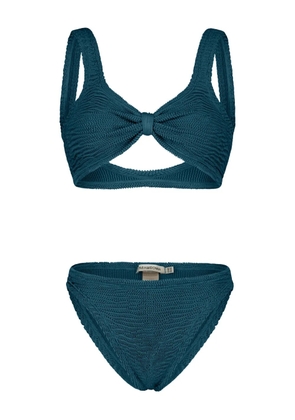 PARAMIDONNA Salma knot two piece swimsuit - Blue