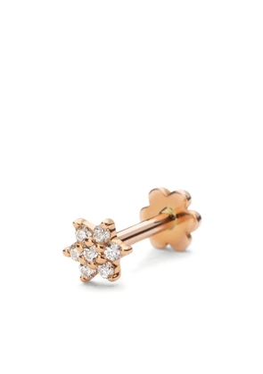 MARIA TASH 18K rose gold Diamond Flower stud earring - Pink
