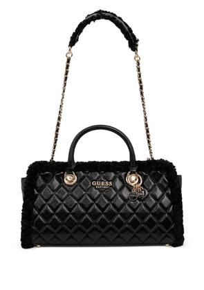 GUESS USA quilted-pattern tote bag - Black