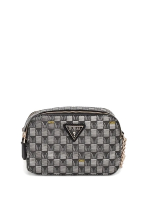 GUESS USA logo-plaque cross body bag - Black