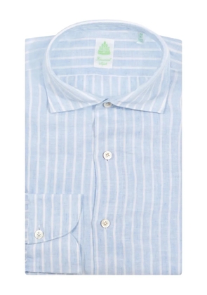 Finamore 1925 Napoli striped buttoned shirt - Blue