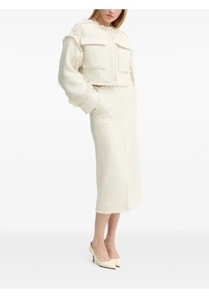 Day Birger Et Mikkelsen frayed tweed jacket - Neutrals