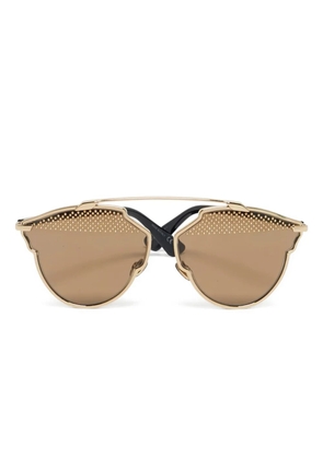 Christian Dior Pre-Owned pilot-frame sunglasses - Gold