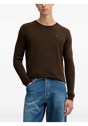 Karl Lagerfeld logo crew-neck sweater - Brown