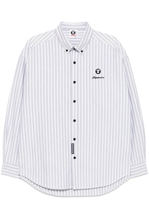 AAPE BY *A BATHING APE® striped shirt - Grey