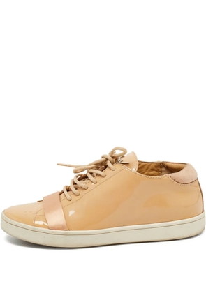 Giuseppe Zanotti Vintage pre-owned patent leather lace-up sneakers - Neutrals