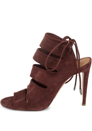 Aquazzura pre-owned 110mm Sloane open-toe sandals - Red