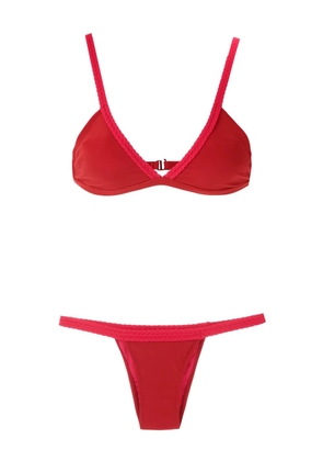 Amir Slama braided-trim bikini set - Red