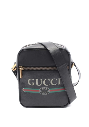 Gucci Pre-Owned 2010s logo-print shoulder bag - Black