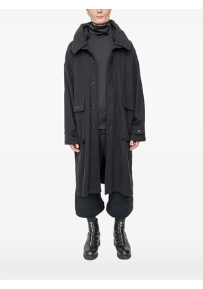The Viridi-Anne button-up parka - Black