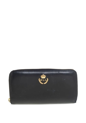 Polo Ralph Lauren Vintage leather zip wallet - Black