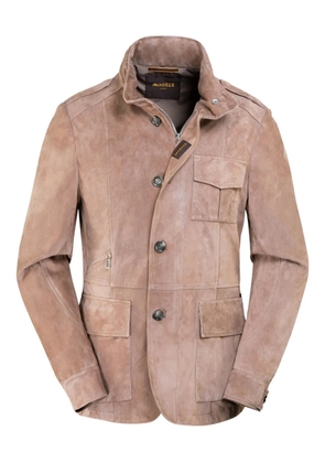 Moorer leather jacket - Neutrals