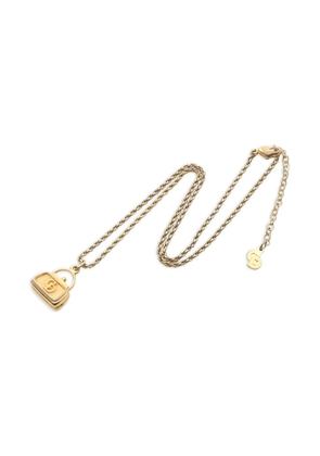 Christian Dior Pre-Owned 2000s logo bag necklace - Gold