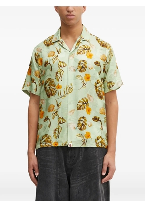 A BATHING APE® floral short-sleeve shirt - Green