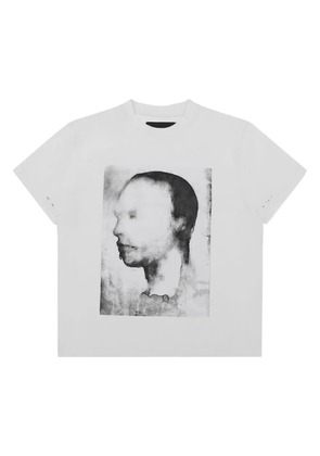 HELIOT EMIL portrait-print cotton T-shirt - White