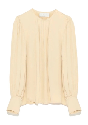 Yves Salomon button-embellishment blouse - Yellow