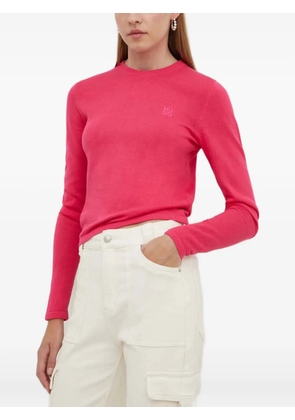 HUGO logo crew-neck sweater - Pink