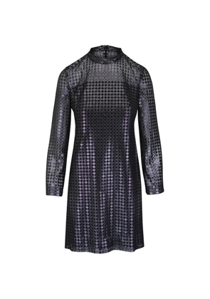 Akris Punto polka-dot mock-neck dress - Black