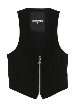 Patrizia Pepe zip-up gilet - Black